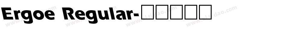 Ergoe Regular字体转换